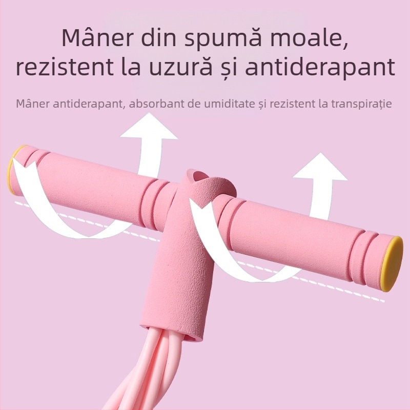 Tensor de pedală auxiliar pentru vestă Sit-Up, antrenament de linie, cu patru tuburi, șase tuburi, bandă plată pentru yoga, fitness, tensionator