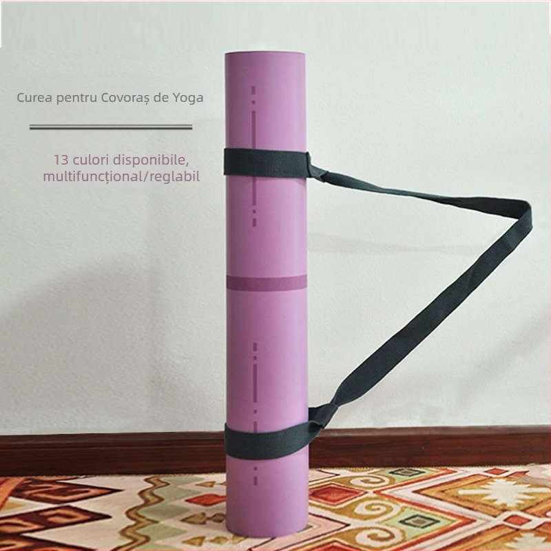 Saltea de yoga din bumbac transfrontalieră, curea sport, fitness, pachet de saltele de yoga multifuncționale, curea la fața locului