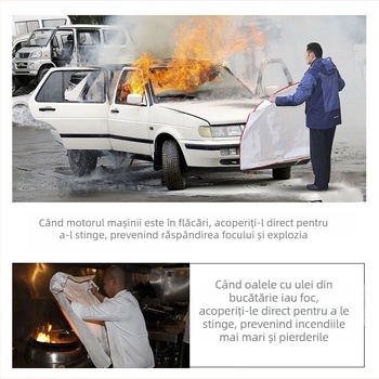 Pătură ignifugă Pătură de evacuare în caz de incendiu din fibră de sticlă 1,2 m Pătură ignifugă de uz casnic Producător de pături ignifuge