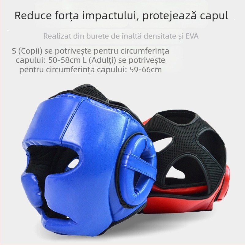 Cască de box pentru adulți și copii, protecție reală pentru cap, Sanda, Muay Thai, box, competiție, capac de protecție pentru cap, față de maimuță, Sanda, cască de protecție