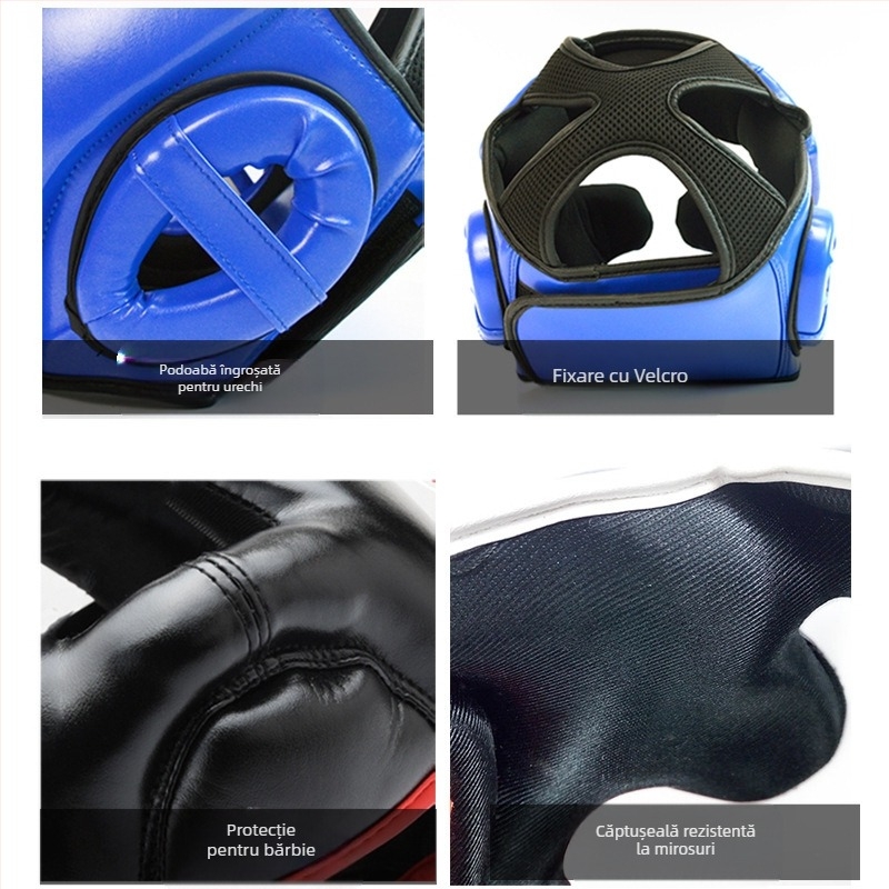 Cască de box pentru adulți și copii, protecție reală pentru cap, Sanda, Muay Thai, box, competiție, capac de protecție pentru cap, față de maimuță, Sanda, cască de protecție