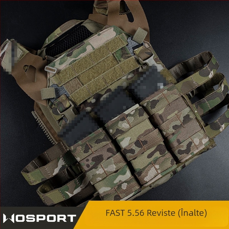 WOSPORT FAST Triple 5.56 Clip Pack (High) Adaptare sistem tactic MOLLE
