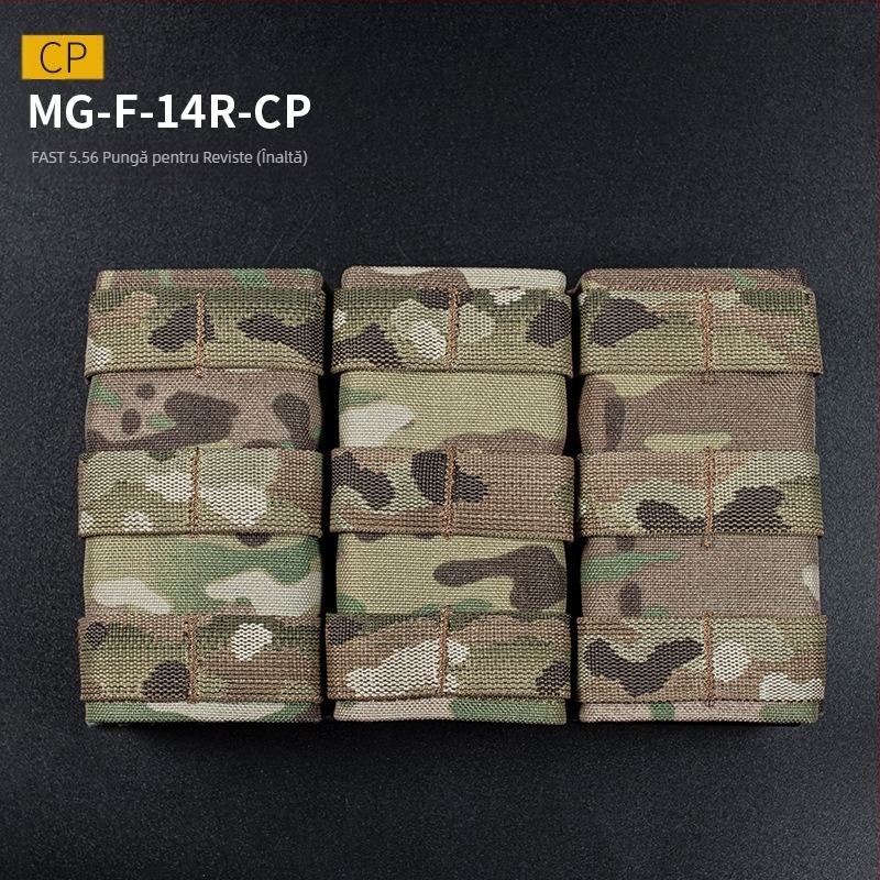 WOSPORT FAST Triple 5.56 Clip Pack (High) Adaptare sistem tactic MOLLE