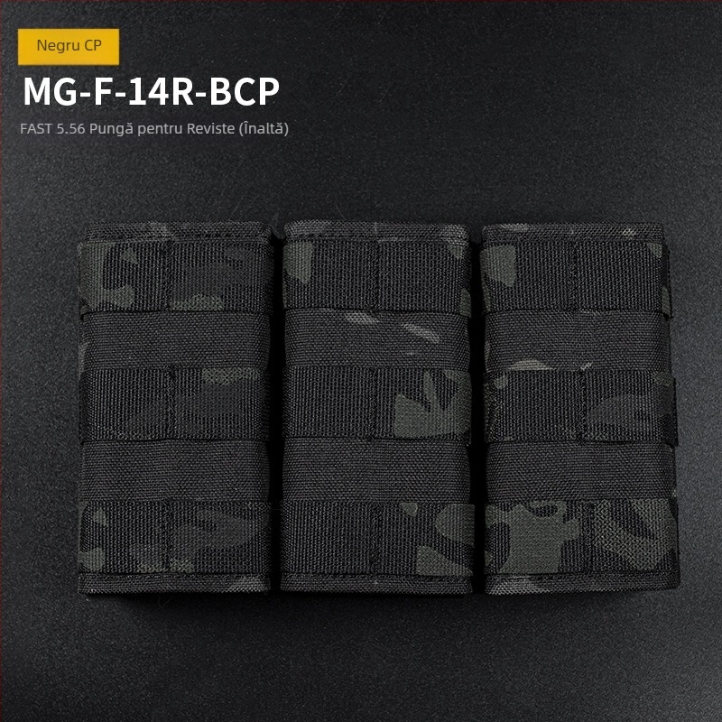WOSPORT FAST Triple 5.56 Clip Pack (High) Adaptare sistem tactic MOLLE