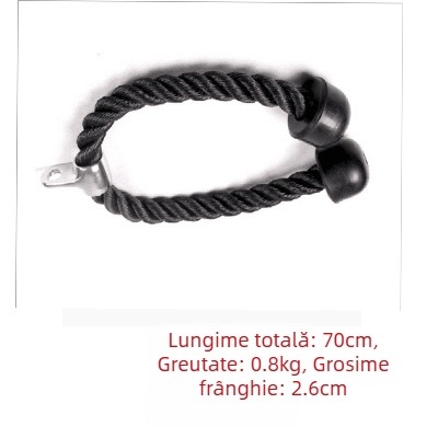 Accesorii pentru echipamente de fitness Gantry, mâner, frânghie cu presiune mai mică, cap unic, cap dublu, frânghie de antrenament pentru triceps