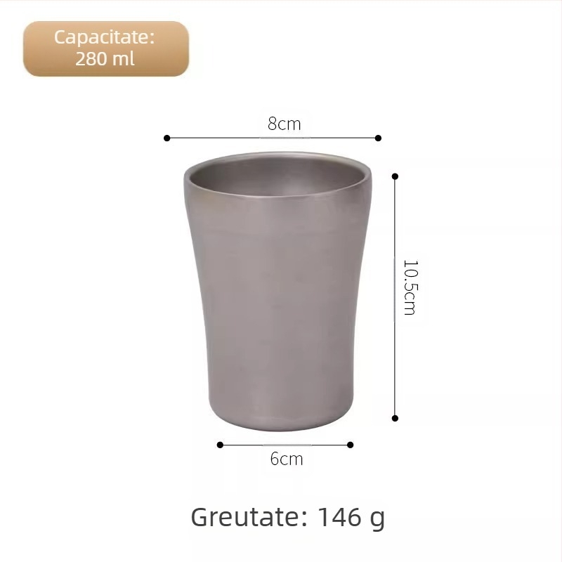 Cana de bere în stil industrial retro, din oțel inoxidabil 304, cană de apă de uz casnic, cană creativă de camping în aer liber, stil industrial retro