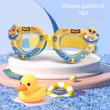 Ochelari de înot cu animație din silicon pentru copii transfrontalieri, drăguți, cu desene animate, pentru piscină, băieți și fete, echipament de antrenament pentru înot și scufundări