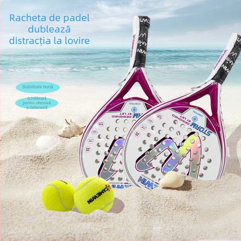 Rachetă de tenis cu placă Kaiwei CAMEWIN pentru femei, potrivită pentru începători