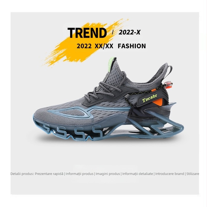 Pantofi sport pentru bărbați, de primăvară, ușori și respirabili, casual, pentru alergare, la modă, pentru studenți, de dimensiuni mari, cu lamă