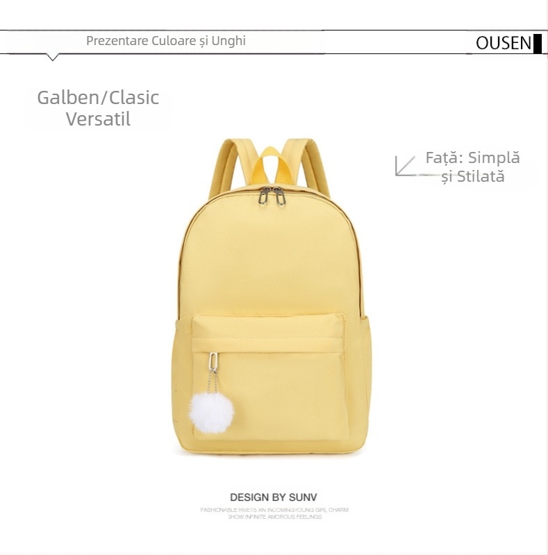 Rucsac casual transfrontalier nou, de culoarea bomboanelor, pentru tineri, din nailon, pentru școală, imprimat cu logo, geantă publicitară pentru elevii de școală primară și secundară