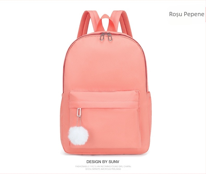 Rucsac casual transfrontalier nou, de culoarea bomboanelor, pentru tineri, din nailon, pentru școală, imprimat cu logo, geantă publicitară pentru elevii de școală primară și secundară