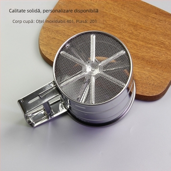 Sită din oțel inoxidabil cu plasă, sită pentru făină, sită cu plasă, sită rotundă din oțel inoxidabil din fabrică, sită de fier pentru făină