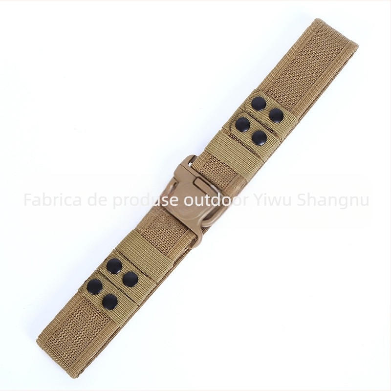 Curea de pânză din polipropilenă cu velcro pentru exterior, Aliexpress Temu, curea populară cu cataramă din plastic, curea tactică transfrontalieră