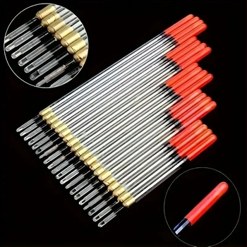 Tub plutitor transparent din plastic pentru pescuit, tub plutitor drept cu mărgele, tub plutitor, tub atrăgător, costum de pescuit cu 5 modele