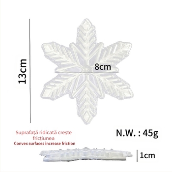 Pentru snowboard transfrontalier în stoc, autocolante antiderapante noi pentru exterior, cu fulgi de zăpadă, din material importat, rezistent la uzură, pentru exterior