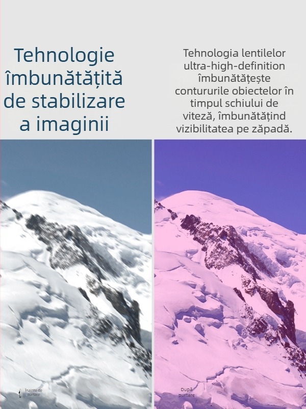 Ochelari de schi magnetici Kapvoe Maze, care își schimbă culoarea, ochelari de protecție pentru exterior, rezistenți la vânt, impermeabili și anti-UV pentru bărbați și femei