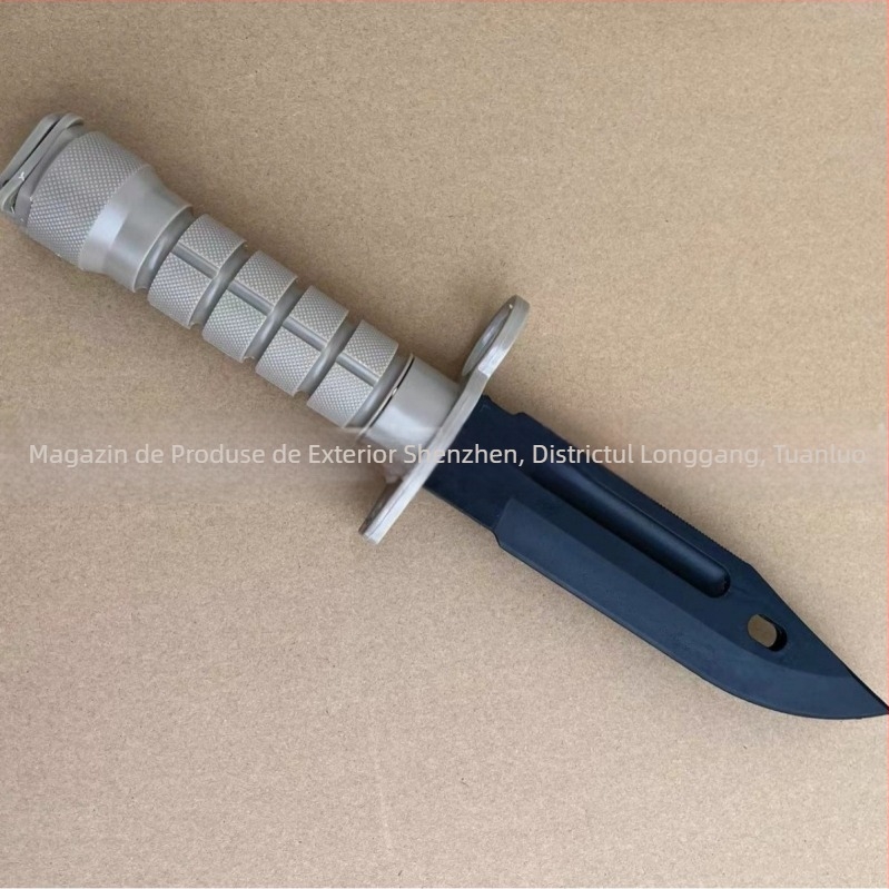 Cuțit din plastic direct din fabrică Model M9 cuțit tactic de antrenament moale, recuzită pentru film și televiziune, decorare militară pentru fani transfrontalieri, fără carcasă de cuțit