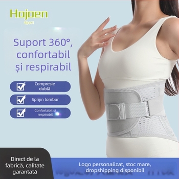 Centură sport pentru talie, protecție din plastic, talie strâmtă, oțel respirabil, protecție pentru talie, disc intervertebral lombar, suport lombar pentru bărbați și femei, instrumente de protecție