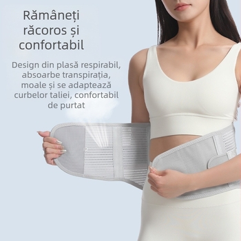 Centură sport pentru talie, protecție din plastic, talie strâmtă, oțel respirabil, protecție pentru talie, disc intervertebral lombar, suport lombar pentru bărbați și femei, instrumente de protecție