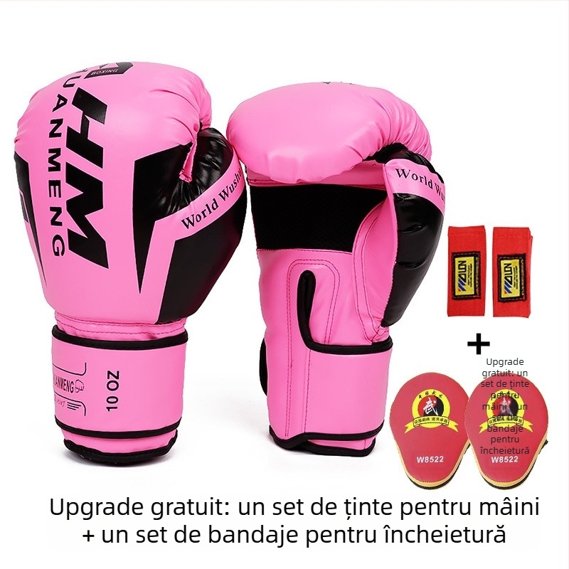 Mănuși de box en-gros Spot Sanda, mănuși de box pentru antrenament, adulți și copii, îngroșate, de protecție, pentru luptă
