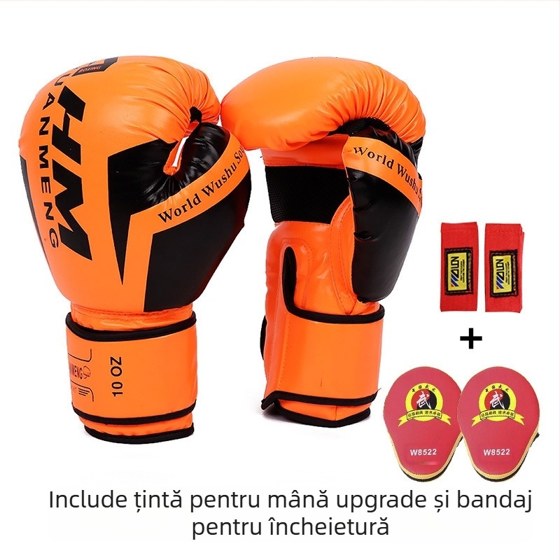 Mănuși de box en-gros Spot Sanda, mănuși de box pentru antrenament, adulți și copii, îngroșate, de protecție, pentru luptă