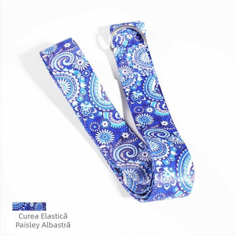 Imprimare digitală imitație nailon fitness colorat tensiune centură elastică curea deschisă umăr antrenament spate elastic centură yoga aide