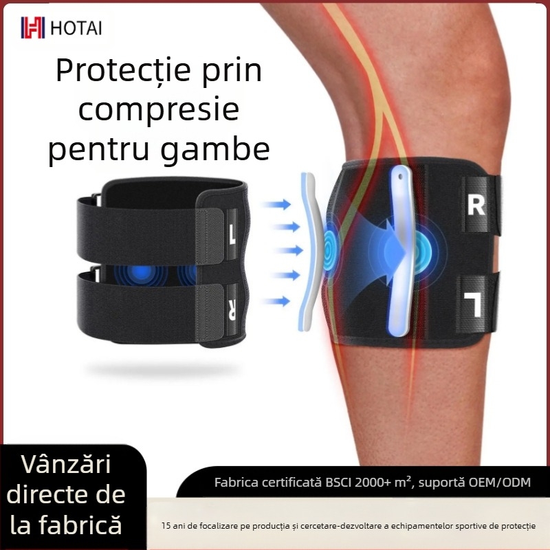Suport sport transfrontalier reglabil pentru gambă, curea de compresie pentru ameliorarea disconfortului nervului sciatic la nivelul picioarelor