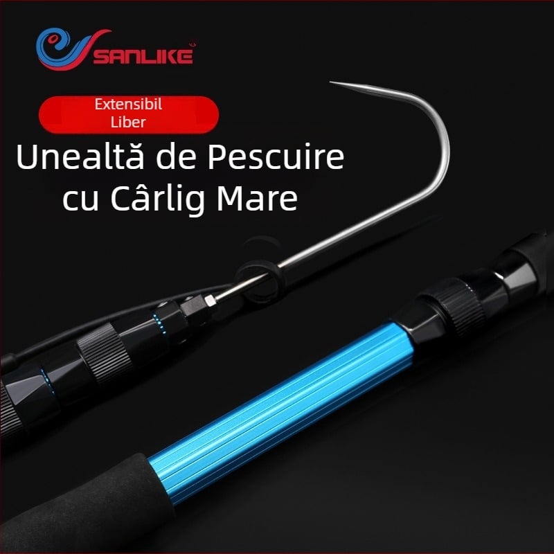 Cârlig de pește pliabil din aliaj de aluminiu Sanle, ancoră, cârlig de pește, pescuit maritim, pescuit la copce, pescuit telescopic, control, echipament de rindeluire a peștelui