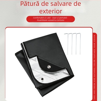 Izolație montană în aer liber, cort, podea, pătură nețesută, folie de aluminiu, pătură de urgență, perdea de cer, picnic, pătură de salvare de urgență