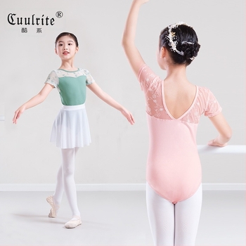 Îmbrăcăminte de dans pentru copii, femei, cu mânecă scurtă, vară, fete, gimnastică, îmbrăcăminte dintr-o singură bucată, brodate, balet, test de calitate, dans, îmbrăcăminte de practică