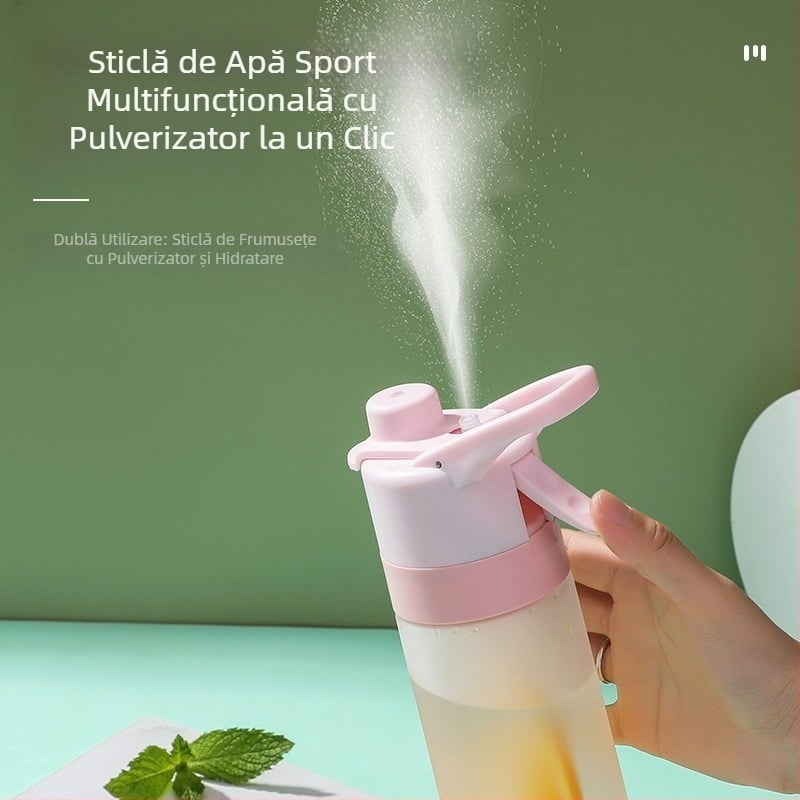 Cupă de pulverizare în aer liber, ceașcă de apă înghețată, gradient pentru studenți, cu dublă utilizare, băutură directă, capacitate mare, sport, ceașcă portabilă, ceașcă transfrontalieră