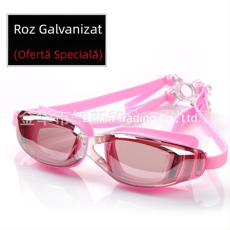 Ochelari de înot HD impermeabili anti-aburire pentru bărbați și femei, miopie, copii, adulți, ochelari de înot cu ramă mare, echipamente de vânzare directă din fabrică