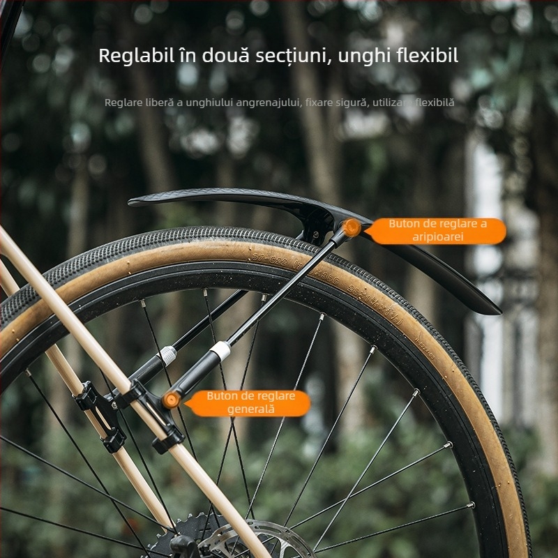 Apărătoare de noroi pentru bicicletă de șosea Locke Brothers, demontabilă rapid, 700C, pentru îndepărtarea noroiului și a ploii