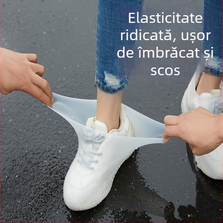 Huse de încălțăminte din silicon îngroșat, rezistente la ploaie și nisip, pentru bărbați, femei, adulți și copii, huse de încălțăminte TPE, furnizate direct de producător