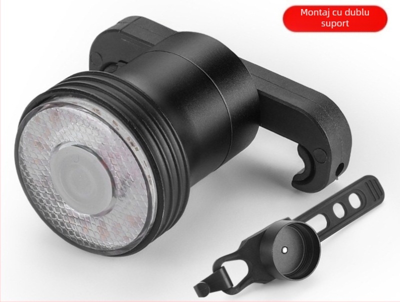 Lumină de bicicletă, bicicletă de șosea, lumină de avertizare cu luminozitate ridicată, lumină spate cu senzor de frână, lumină de exterior pentru bicicletă de munte
