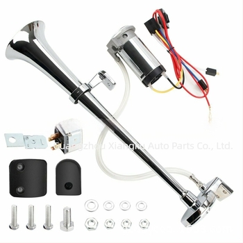 Producătorul furnizează 17 inch 450mm 12V auto claxon cu aer cu un singur tub fluier cu aer modificat claxon super puternic montat pe mașină