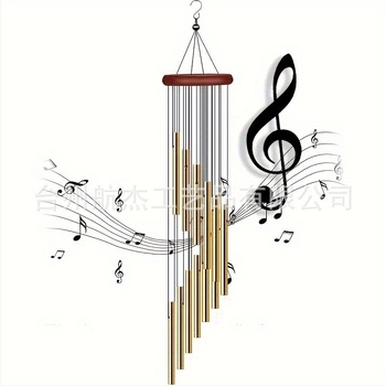 Clopoțel de vânt metalic cu 12 tuburi din aluminiu, pandantiv pentru balcon, pandantiv transfrontalier, cadou comemorativ Temu, en-gros