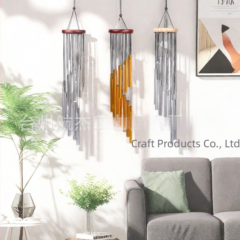 Clopoțel de vânt metalic cu 12 tuburi din aluminiu, pandantiv pentru balcon, pandantiv transfrontalier, cadou comemorativ Temu, en-gros