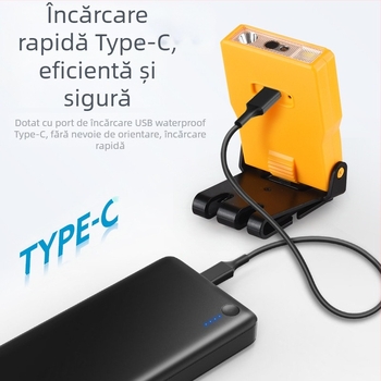 Yinnuo lampă frontală de pescuit specială reîncărcabilă montată pe cap super luminoasă mini ultra lumină lumină mică lampă de inducție pentru pescuit nocturn