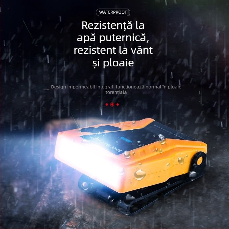 Yinnuo lampă frontală de pescuit specială reîncărcabilă montată pe cap super luminoasă mini ultra lumină lumină mică lampă de inducție pentru pescuit nocturn