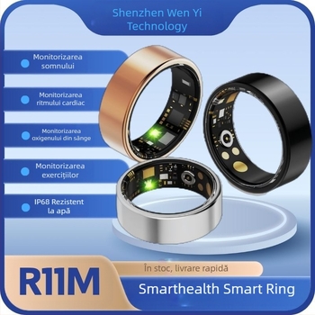 R11M Inel inteligent Inel inteligent Monitorizare ritm cardiac Somn Exerciții fizice Ip68 Impermeabil Smarthealth