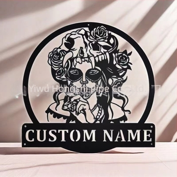 Stație independentă transfrontalieră, decorare creativă din metal, fier, perete, dormitor, decorare de perete gol, decorare interioară, artizanat