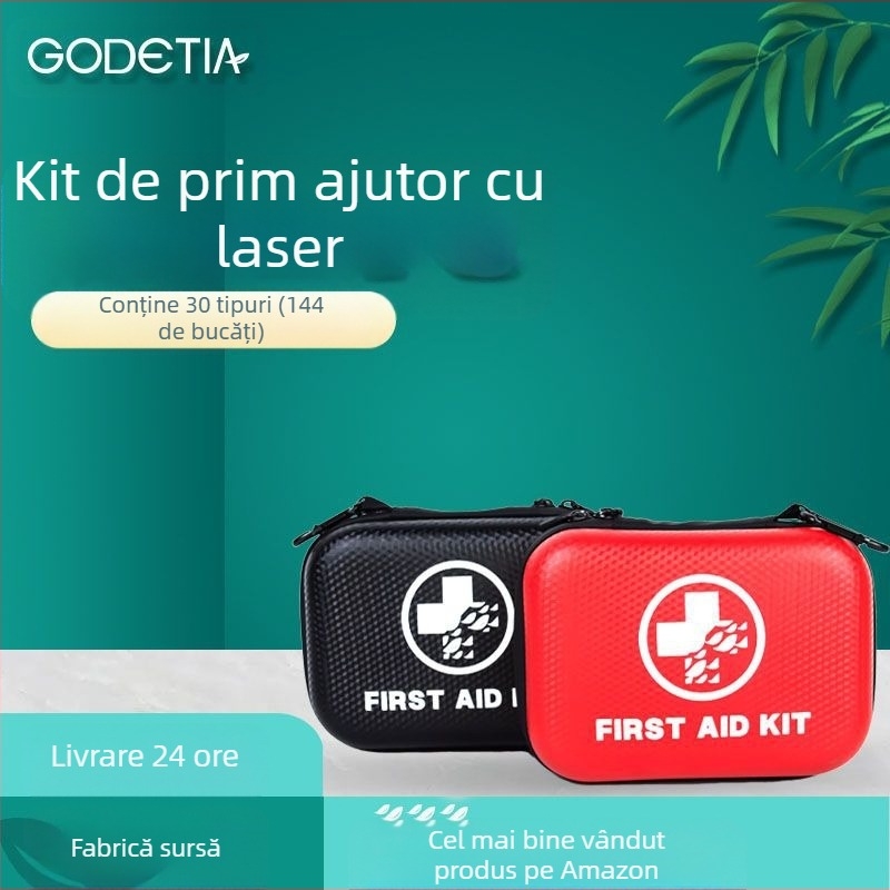 Trusă de prim ajutor auto Amazon Spot, auto-salvare portabilă, impermeabilă, Eva, kit de urgență, salvare în aer liber