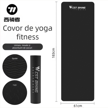 Saltea de yoga sport Western Rider, saltea de fitness TPE, saltea de yoga antiderapantă, saltea de ciclism cu platformă, pentru acasă