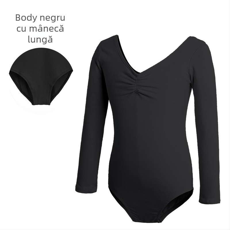 Îmbrăcăminte de dans pentru copii, Body de dans cu mânecă scurtă de vară pentru femei, Îmbrăcăminte de examen pentru gimnastică de balet pentru fete, Îmbrăcăminte de antrenament pentru dans chinezesc