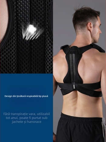 Centură de corectare a posturii Vbosi pentru adolescenți și adulți, corector de suport cu placă de oțel anti-cocoșare, producător fix, en-gros