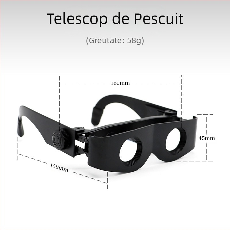 Ochelari de pescuit telescopici noi, stil de mare putere, înaltă definiție, lumină slabă, viziune nocturnă, ochelari de pescuit portabili în aer liber