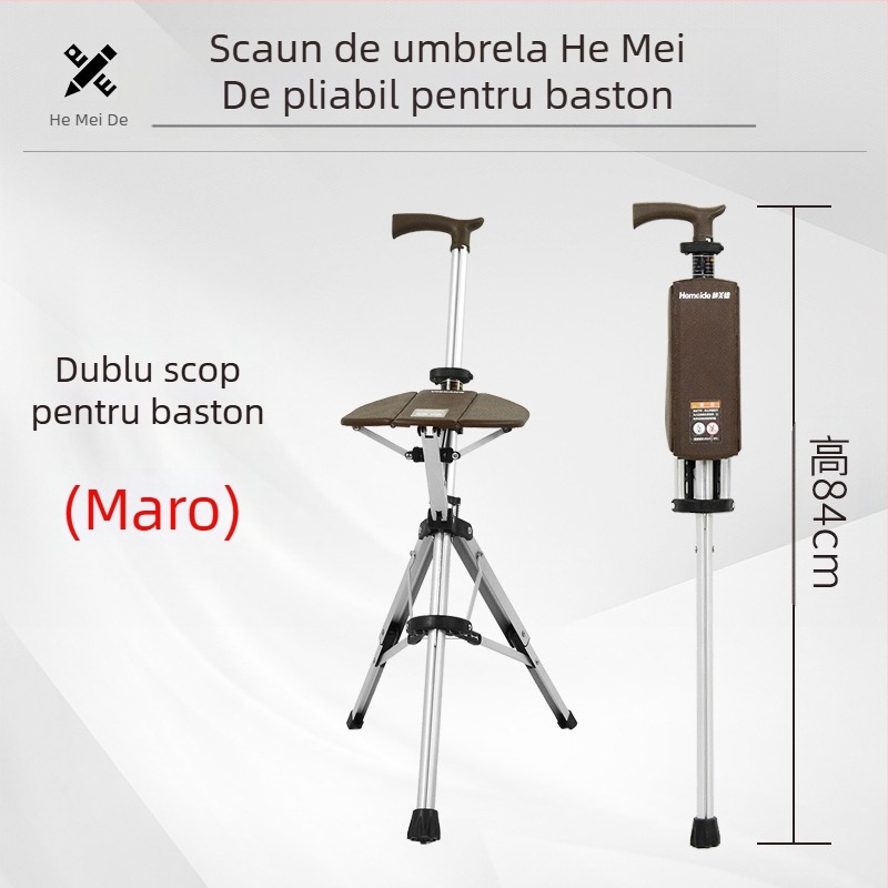 Scaun pliabil Hemeide, cu un singur clic, scaun pliabil multifuncțional antiderapant, scaun pliabil pentru vârstnici