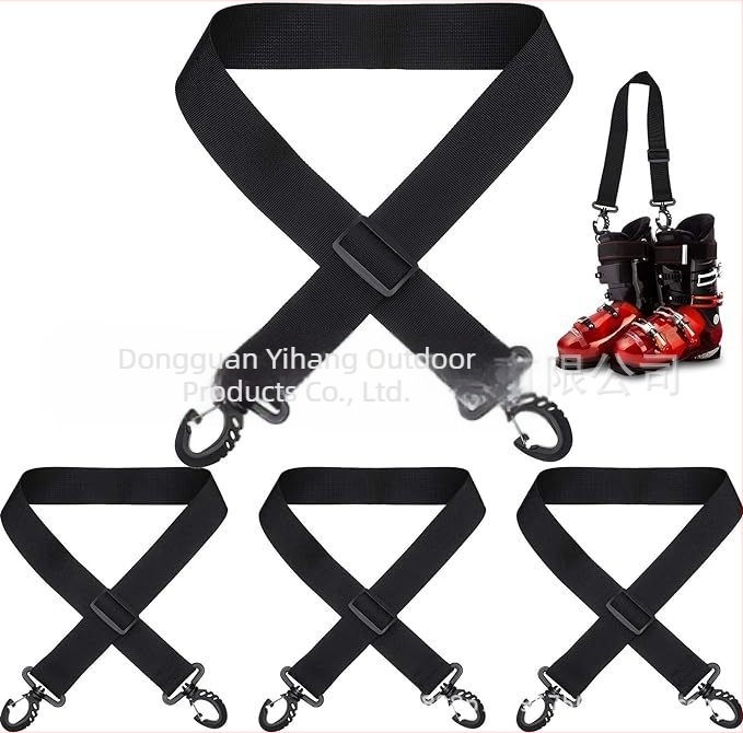Curele pentru încălțăminte de schi de la sursă transfrontalieră, bretele reglabile pentru cizme de schi, geantă de schi, patine, bretele de umăr, accesorii pentru snowboard