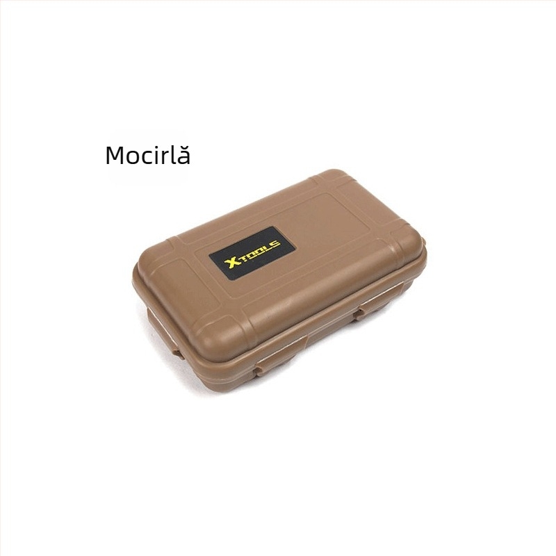 Kit mic de supraviețuire EDC pentru scule în aer liber, cutie impermeabilă rezistentă la șocuri, cutie sigilată, colecție de supraviețuire pe teren